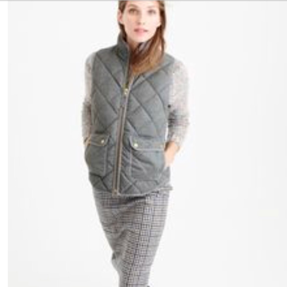 JCrew Quilted Puffer Vest - Picture 2 of 6